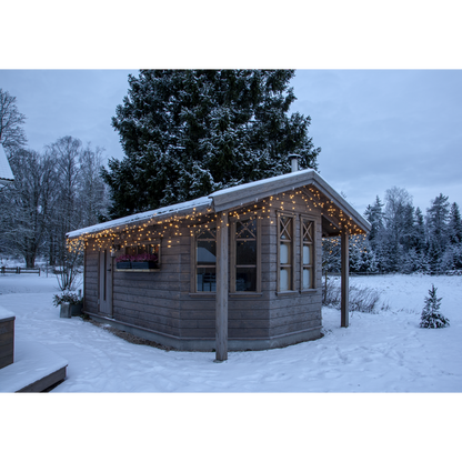 Juldekoration Utomhus Istappsslinga Shiny Warm White 2390 cm