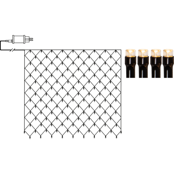 Juldekoration Utomhus Ljusnät Shiny Warm White 300x300 cm