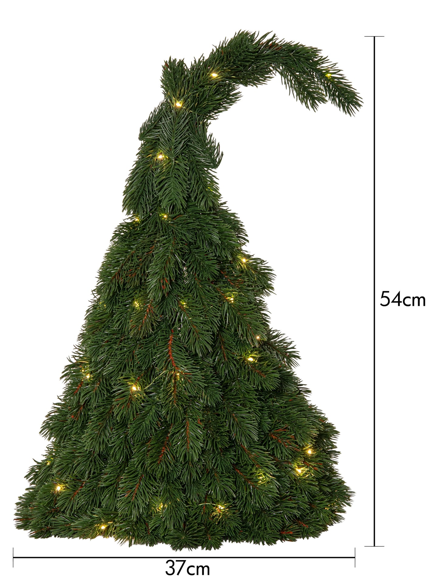 Juldekoration Utomhus Julius trapp-nisse LED 37x54 cm