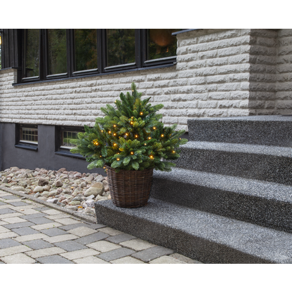 Juldekoration Utomhus Julgran med LED 80x75 cm