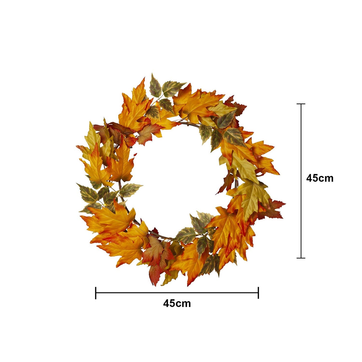 Batteridriven belysning Krans Autumn Ø45 cm