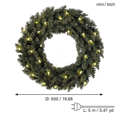 Juldekoration Utomhus Krans Calgary 50 cm