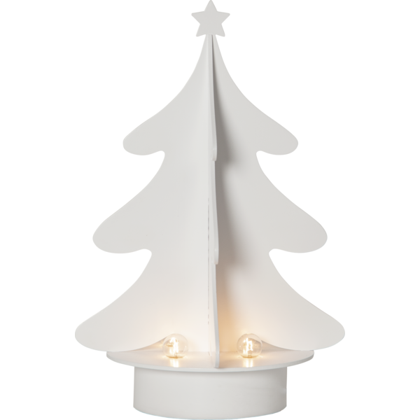 Adventsljusstake Julgran Vit 31 cm