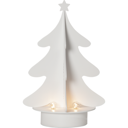 Adventsljusstake Julgran Vit 31 cm