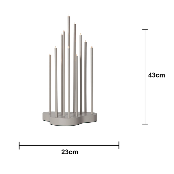 Adventsljusstake Buzz 43 cm Beige