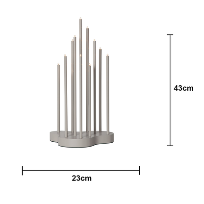 Adventsljusstake Buzz 43 cm Beige