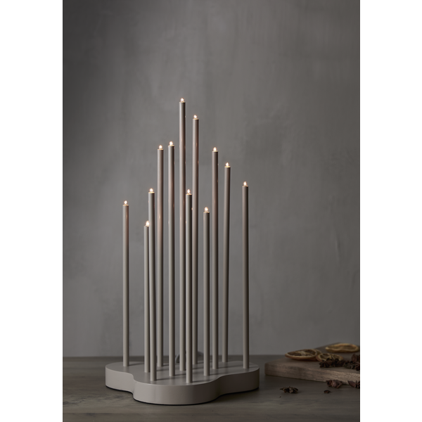Adventsljusstake Buzz 43 cm Beige