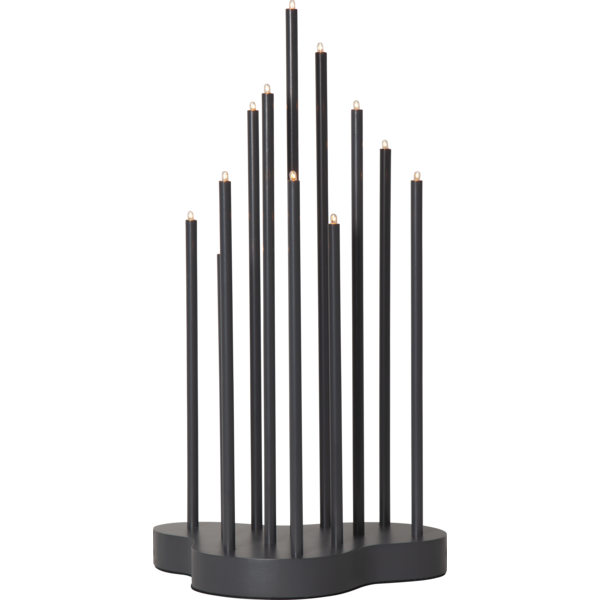Adventsljusstake Buzz 43 cm Grå