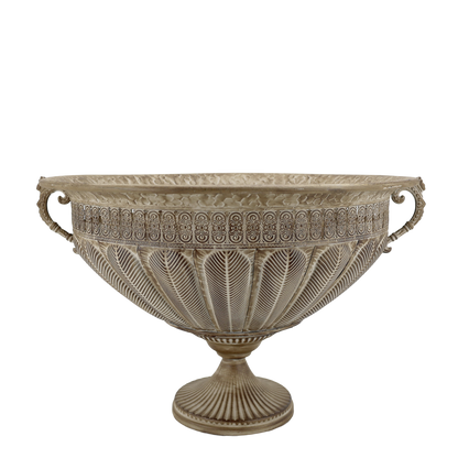 Blomkruka pokal H38/Ø56 cm antik mocca
