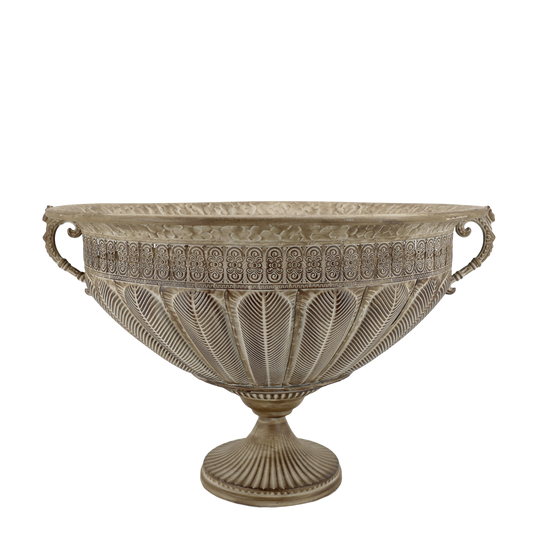 Blomkruka pokal H38/Ø56 cm antik mocca