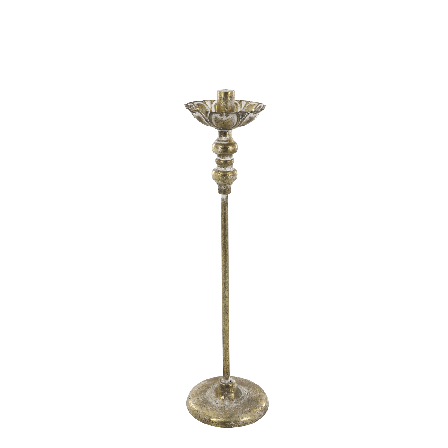 Ljusstake Vire H45/Ø12 cm Antik mässing I lager Juli 2026