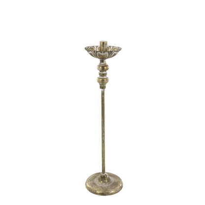 Ljusstake Vire H45/Ø12 cm Antik mässing I lager Juli 2026