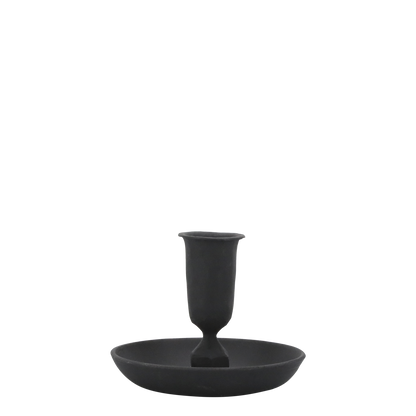Ljusstake 2-pack Järn antik svart H9/Ø9 cm