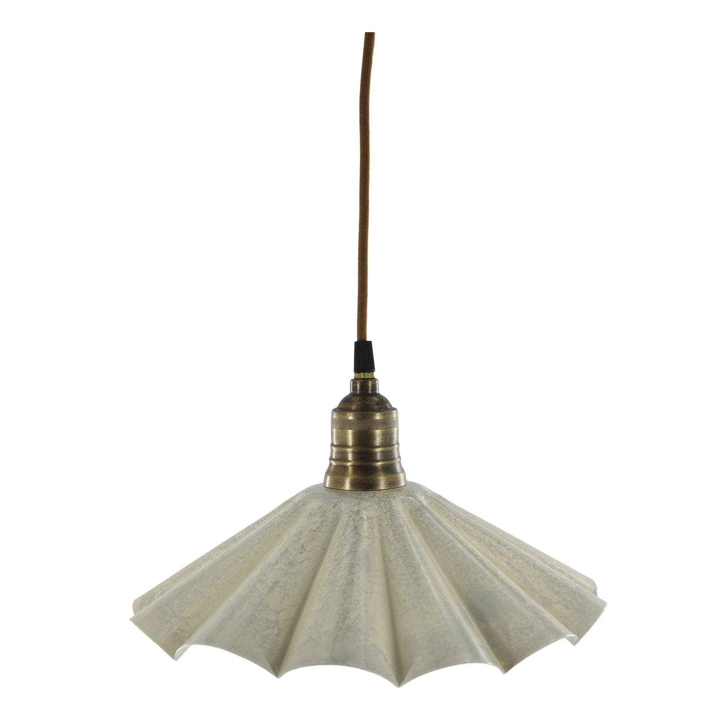 Taklampa Lunel Emalj H17/Ø30 cm creme