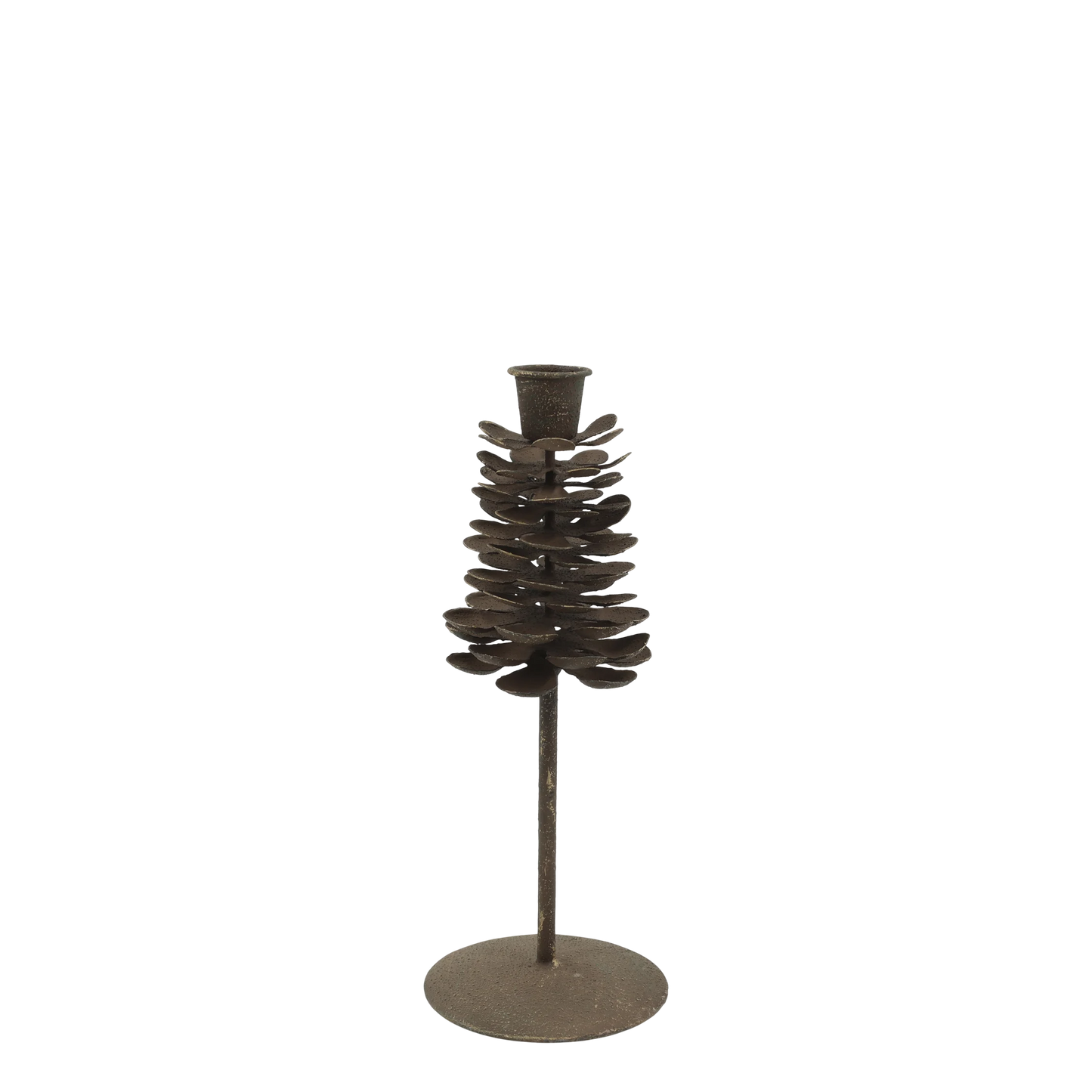 Julljusstake Kotte H23/Ø10 cm antik mocca