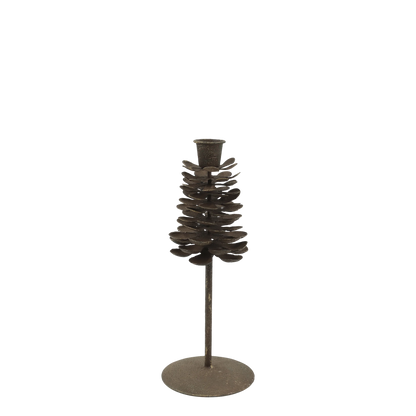 Julljusstake Kotte H23/Ø10 cm antik mocca