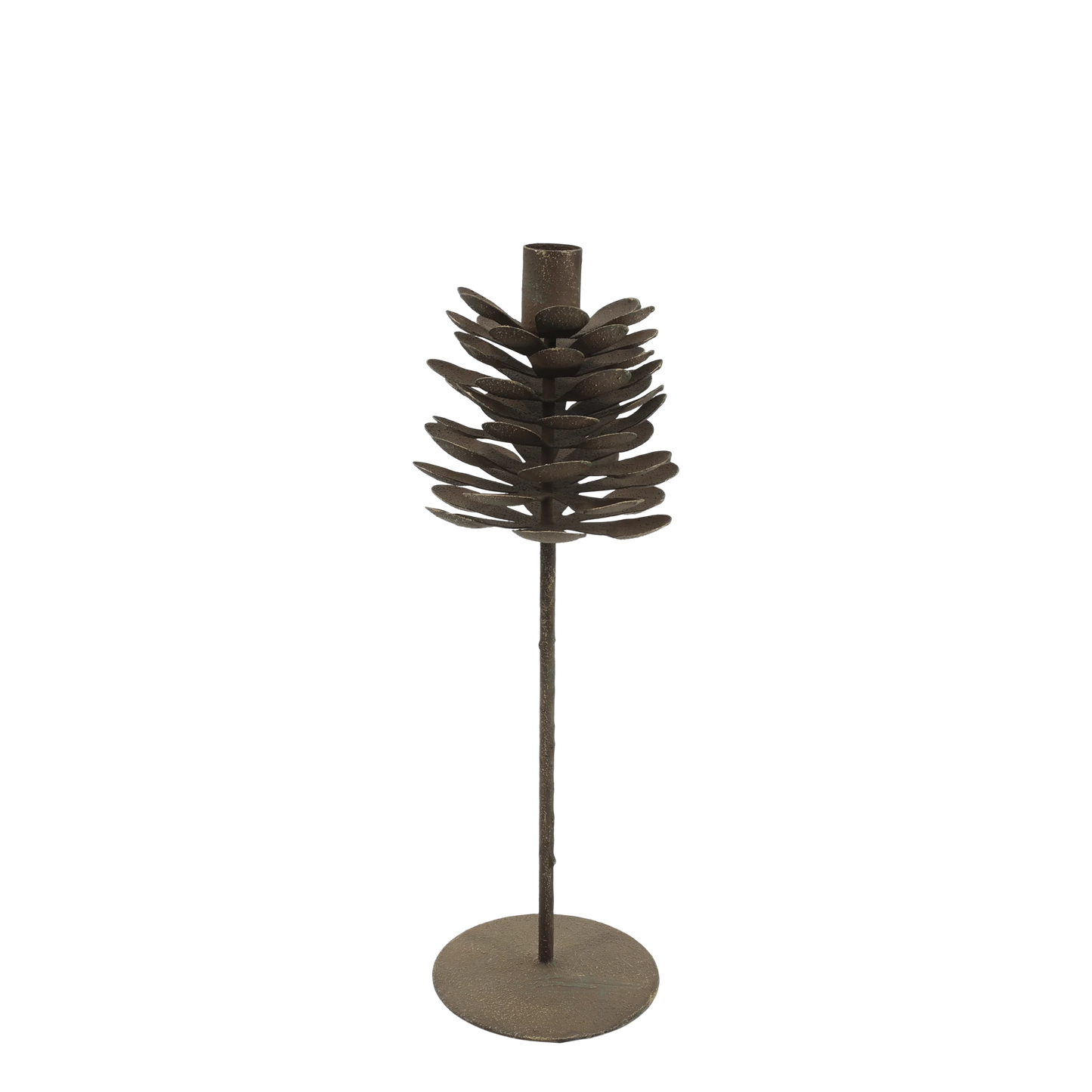 Julljusstake Kotte H33/Ø10 cm antik mocca