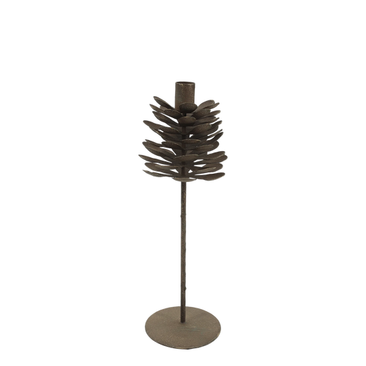 Julljusstake Kotte H33/Ø10 cm antik mocca