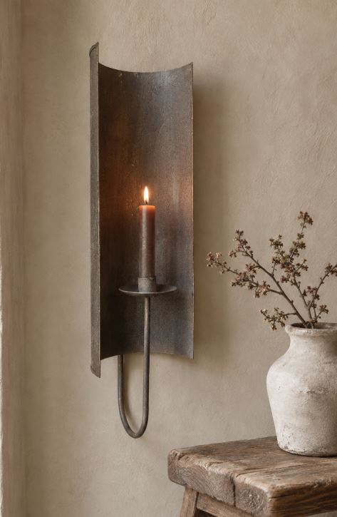 Ljusstake Vägg Järn H50/L13,5/B14 cm