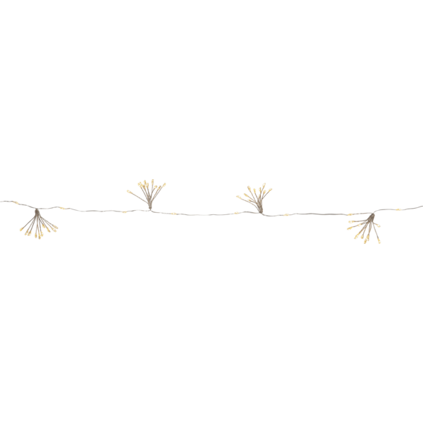 Batteridriven belysning Ljusslinga Flower 140 cm