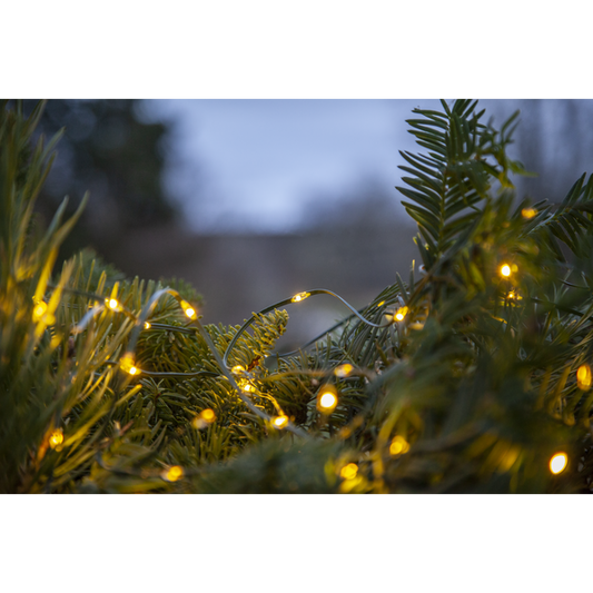 Juldekoration Utomhus Ljusslinga Grön kabel 720 cm