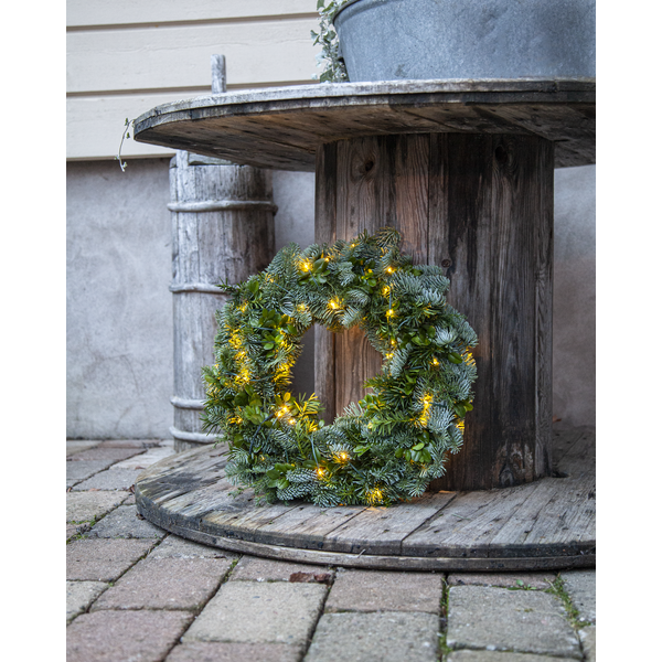 Juldekoration Utomhus Ljusslinga Grön kabel 720 cm