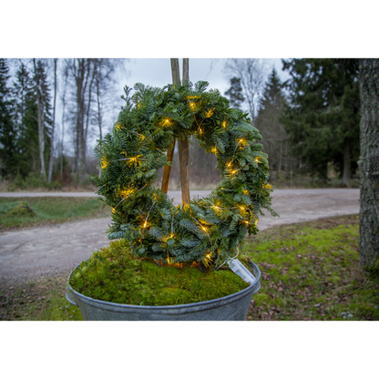 Juldekoration Utomhus Ljusslinga Transparent 720 cm