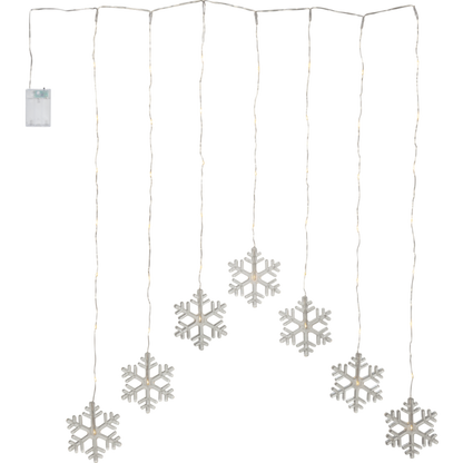 Belysning Jul Ljusgardin Snowflake 60x85 cm