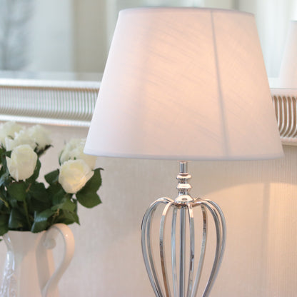 Bordslampa Lampfot Krona 40 cm Silver