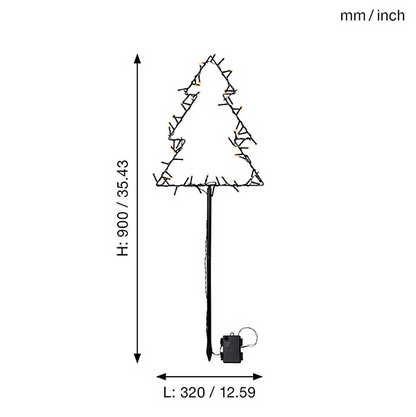 Juldekoration Utomhus Gran 90 cm