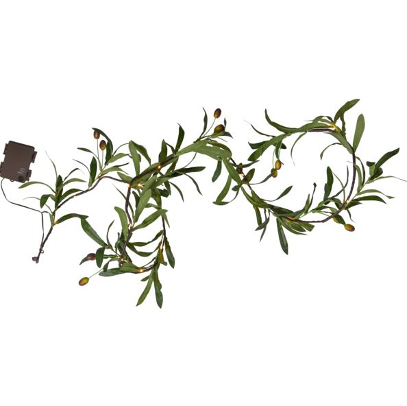 Trädgårdsbelysning ljusslinga Girland Oliv