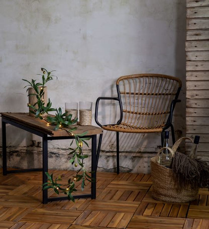 Trädgårdsbelysning ljusslinga Girland Oliv