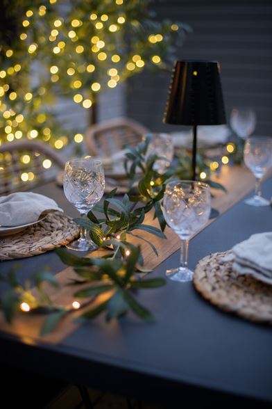 Trädgårdsbelysning ljusslinga Girland Oliv