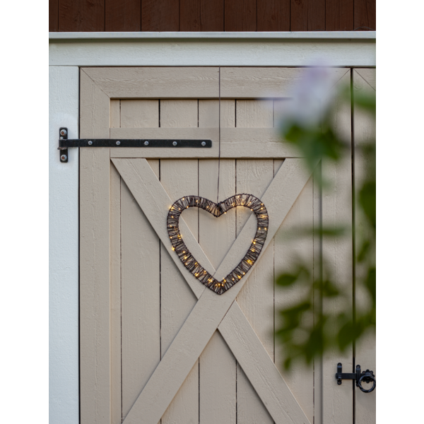 Juldekoration Utomhus Konstrotting Hjärta 40 cm