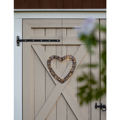 Juldekoration Utomhus Konstrotting Hjärta 40 cm