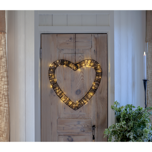 Juldekoration Utomhus Konstrotting Hjärta 40 cm