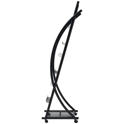 Tidskriftshållare 40x32x131 cm Svart A4