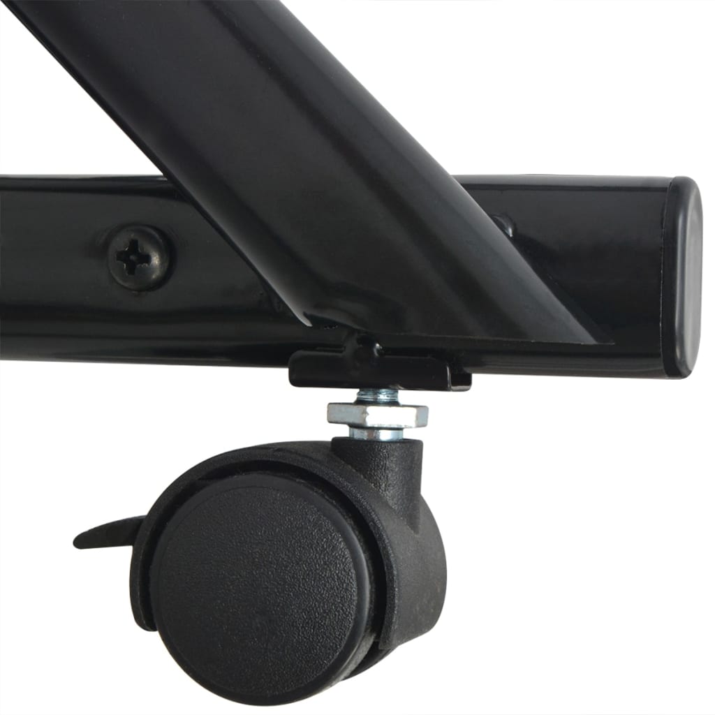 Tidskriftshållare 40x32x131 cm Svart A4