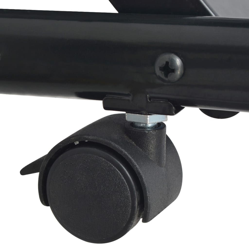 Tidskriftshållare 47x40x134 cm Svart och Vit A4