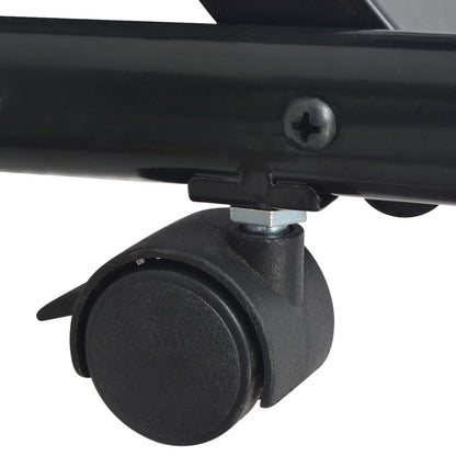 Tidskriftshållare 47x40x134 cm Svart och Vit A4