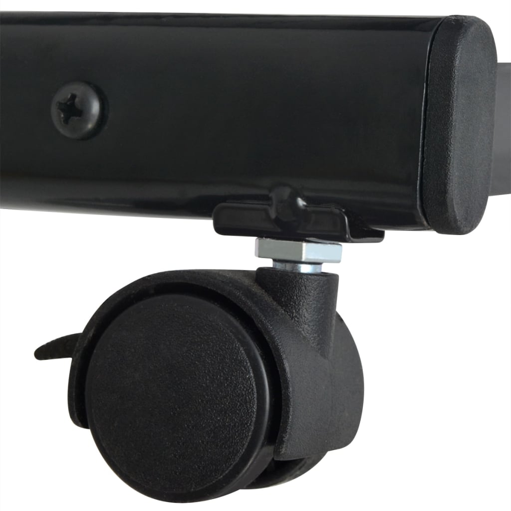 Tidskriftshållare 47,5x43x133 cm Svart A4