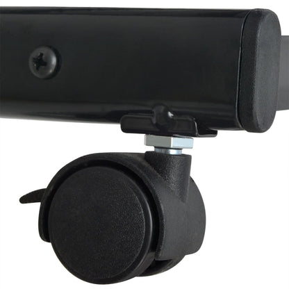 Tidskriftshållare 47,5x43x133 cm Svart A4