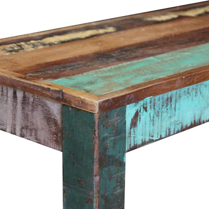 Hallbänk i massivt återvunnet Trä 110x35x45 cm