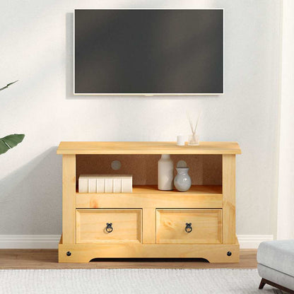 TV-Möbel Trä TV-Bänk mexikansk Coronastil furu 91x43x56 cm