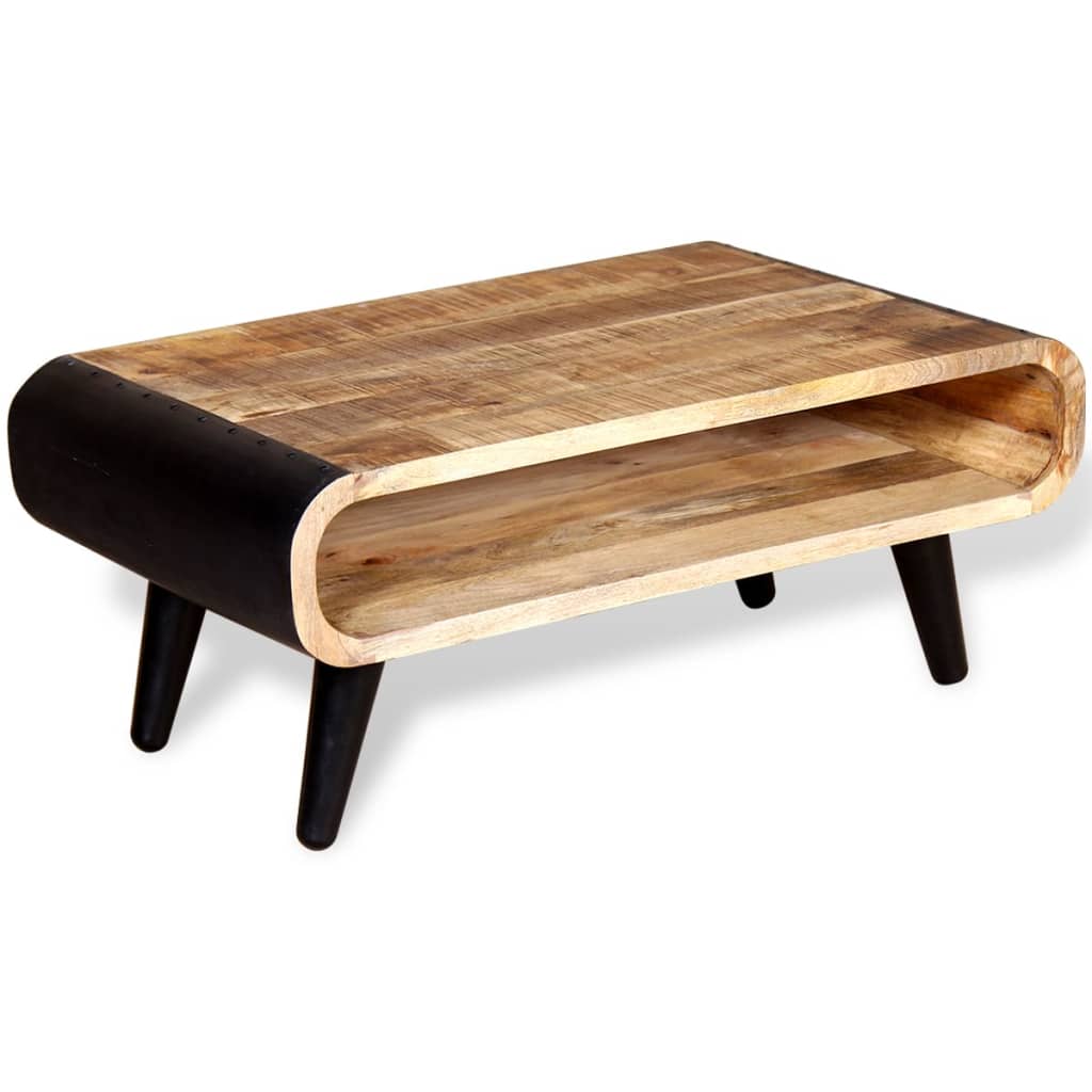 Soffbord Trä grovt mangoträ 90x55x39 cm