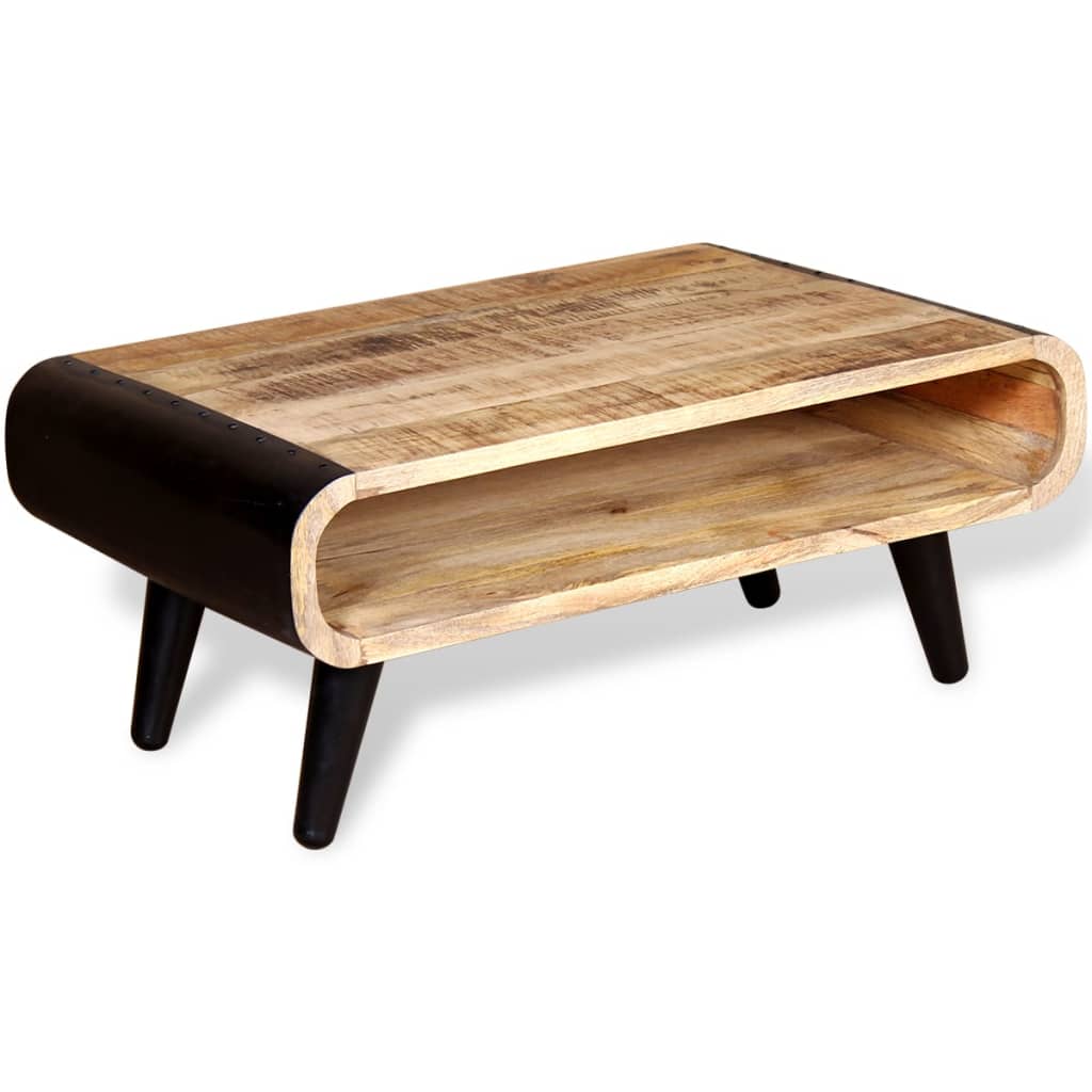 Soffbord Trä grovt mangoträ 90x55x39 cm