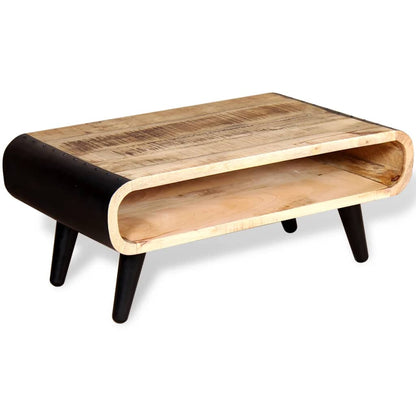 Soffbord Trä grovt mangoträ 90x55x39 cm