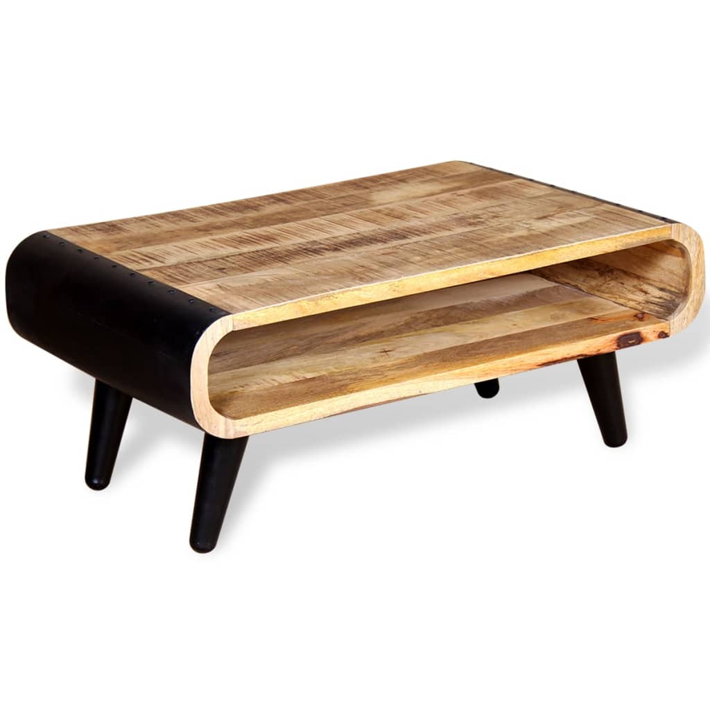 Soffbord Trä grovt mangoträ 90x55x39 cm