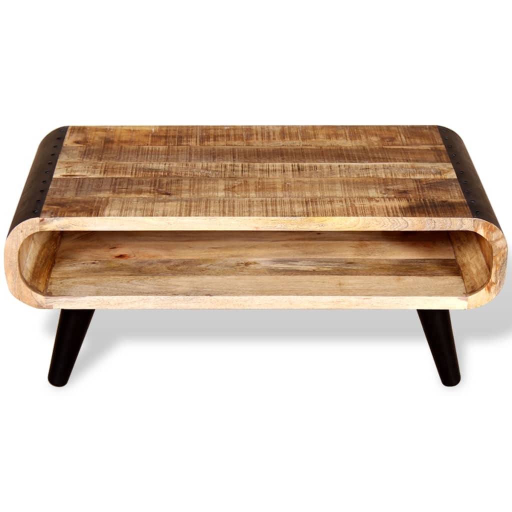 Soffbord Trä grovt mangoträ 90x55x39 cm