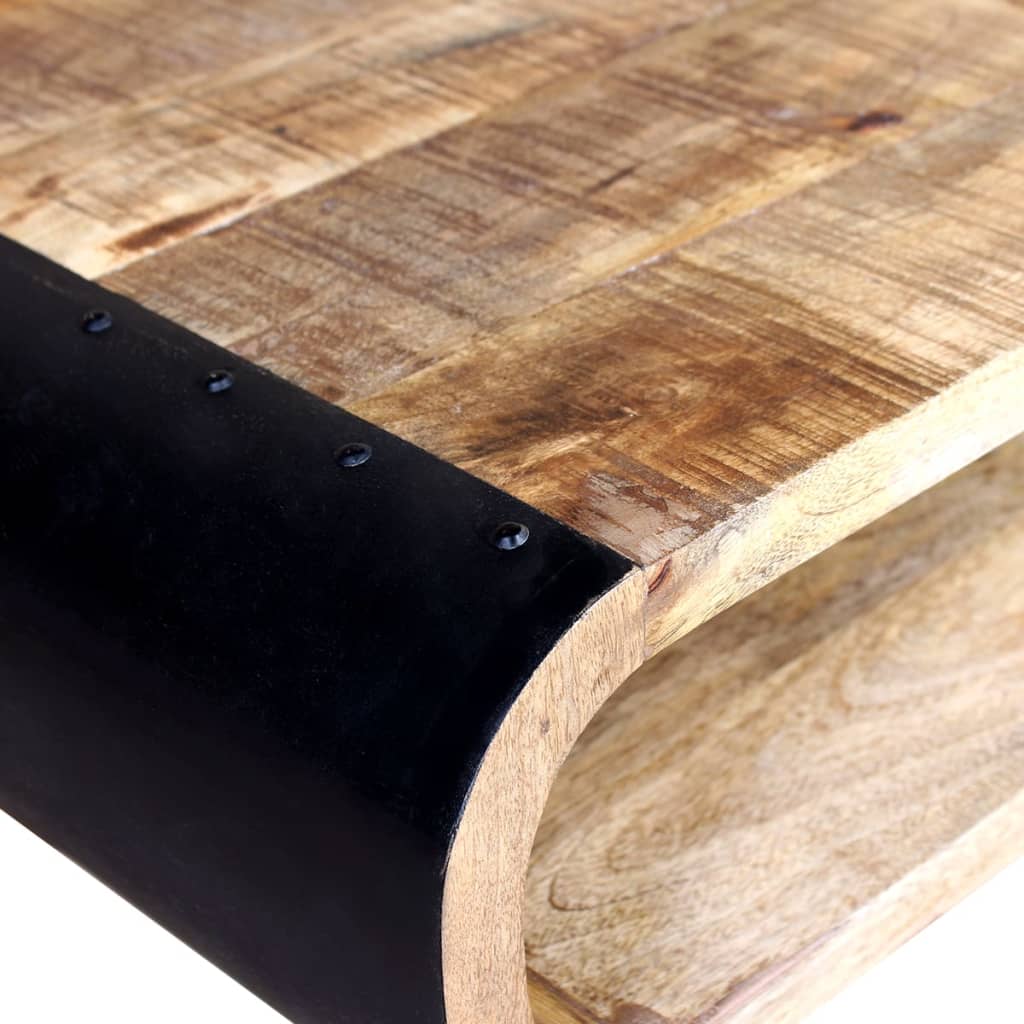 Soffbord Trä grovt mangoträ 90x55x39 cm